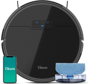 Tikom G8000 Robot Vacuum Cleaner, Black